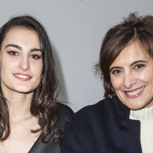 Inès de la Fressange et sa fille Nine Marie d'Urso - People au défilé de mode Haute-Couture printemps-été 2020 "Schiaparelli" à Paris. Le 20 janvier 2020 © Olivier Borde / Bestimage 