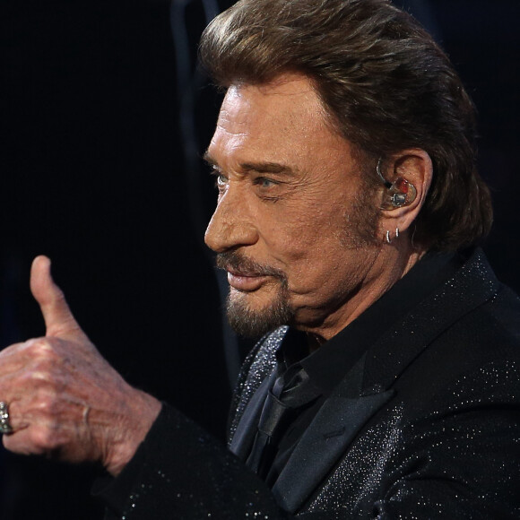 Et demain, c'est la fermeture définitive des portes de son exposition à Paris.
Exclusif - Johnny Hallyday - Enregistrement de l'émission Spécial Johnny Hallyday, "Johnny, la soirée événement", qui sera diffusée sur TF1 en prime-time le 20 décembre. 