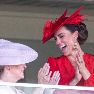 Sophie Rhys-Jones, duchesse d'Edimbourg, Catherine (Kate) Middleton, princesse de Galles - La famille royale britannique au meeting hippique Royal Ascot à Ascot, le 23 juin 2023. 