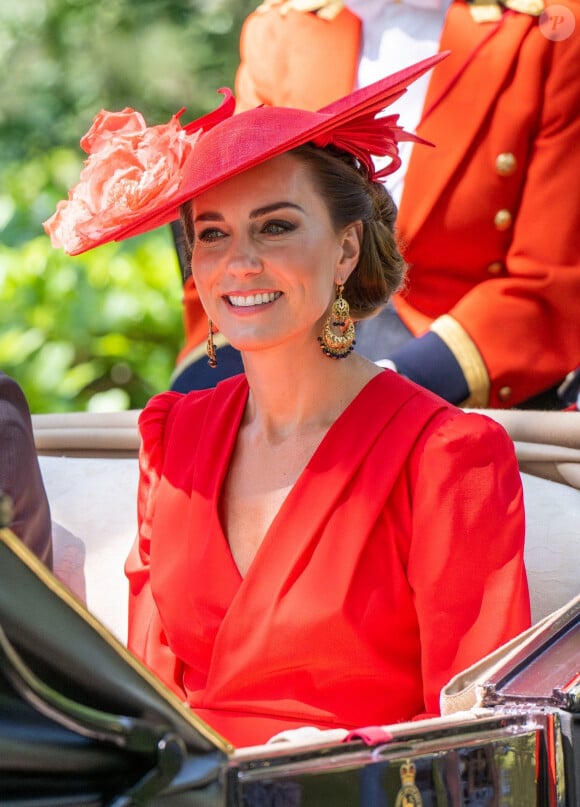 Sophie Rhys-Jones, duchesse d'Edimbourg, Catherine (Kate) Middleton, princesse de Galles - La famille royale britannique au meeting hippique Royal Ascot à Ascot, le 23 juin 2023.