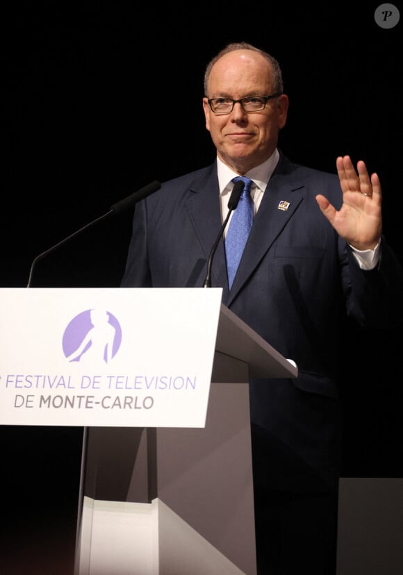 Le prince Albert II de Monaco lors de la soirée d'ouverture de la 63ème édition du Festival de television de Monte-Carlo, Monaco, le 14 juin 2024. © Denis Guignebourg/BestImage 