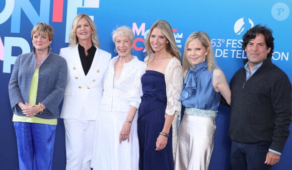 Alison Arngrim, Leslie Landon, Karen Grassle, Wendi Lou Turnbaugh, Melissa Sue Anderson, Matthew Loborteaux - Photocall de la série "La petite maison dans la prairie" lors de la 63ème édition du Festival de Télévision de Monte-Carlo, le 15 juin 2024. © Denis Guignebourg/Bestimage  Celebrities during the 63rd edition of the Monte-Carlo Television Festival. June 15th, 2024. 