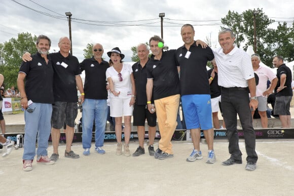 Exclusif - Avy Marciano, guest, Liane Foly, Patrice Laffont, guest et Gilbert Duffaux - 25eme Grand Prix des personnalites a Avignon. Le 1er juillet 2013  