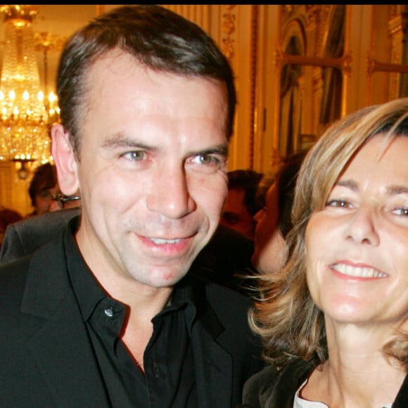 Claire Chazal et Philippe Torreton à la cérémonie de remise de décorations au ministère de la Cultur