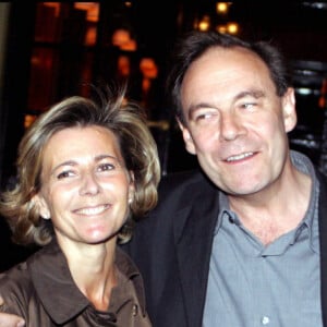 "CLAIRE CHAZAL" ET SON MARI "XAVIER COUTURE" SORTIE DE CHEZ COSTES A PARIS "PLAN SERRE" FEMININ HOMME 