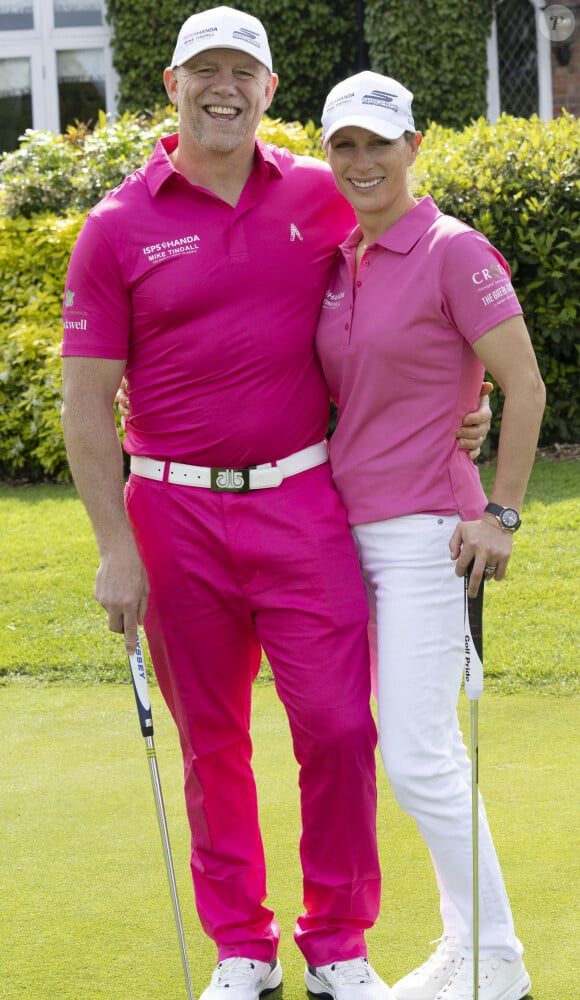 17 May 2024. ISPS Handa Mike Tindall Celebrity Golf Classic at the Belfry Golf Course. Picture shows : Mike Tindall, Zara Tindall
Mike et Zara Tindall - Tournoi de Golf, 17 mai 2024.