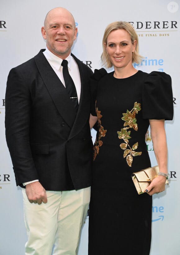 Mike et Zara Tindall - Projection du film Federer: Twelve Final Day, Londres, 13 juin 2024.