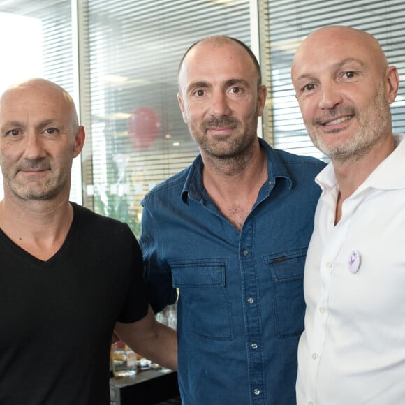 Un champion du monde 98 aurait roulé sur une célèbre journaliste !
 
Fabien Barthez, Christophe Dugarry et Franck Leboeuf - 11ème édition du "BGC Charity Day" à Paris.