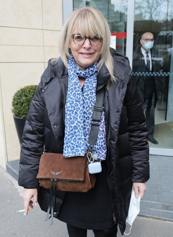 Et aujourd'hui divorcée.
Caroline Diament à la sortie des studios de RTL à Paris, France, le 14 avril 2021. © Panoramic/Bestimage