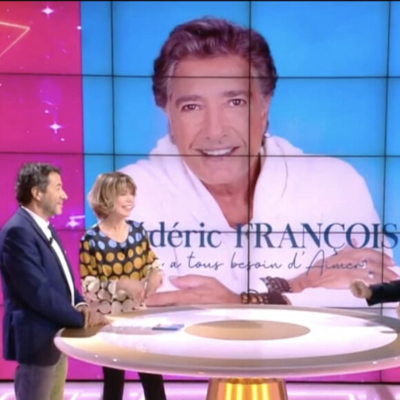 Le concept est toujours le même : consacrer l'émission à l'humour et à la chanson française. 
Exclusif - Captures d'écran - Frédéric François lors de l'enregistrement de l'émission "Les grands du rire", présentée par Bernard Montiel et Karen Cheryl, et diffusée le 22 juin sur C8