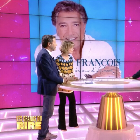 Exclusif - Captures d'écran - Frédéric François lors de l'enregistrement de l'émission "Les grands du rire", présentée par Bernard Montiel et Karen Cheryl, et diffusée le 22 juin sur C8