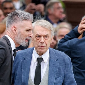 Salvatore Adamo - Arrivées aux obsèques de l'auteure-compositrice-interprète et actrice française Françoise Hardy au crématorium du cimetière du Père-Lachaise à Paris, France, le 20 juin 2024. © Jacovides-Moreau/Bestimage 