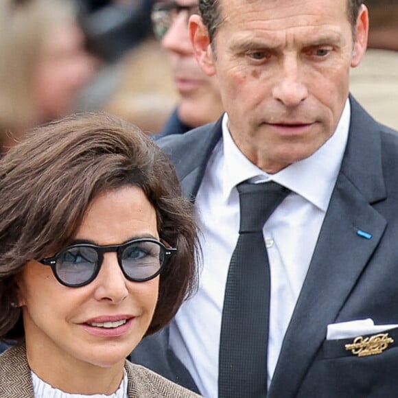 Rachida Dati, ministre de la Culture - Arrivées aux obsèques de l'auteure-compositrice-interprète et actrice française Françoise Hardy au crématorium du cimetière du Père-Lachaise à Paris, France, le 20 juin 2024. © Jacovides-Moreau/Bestimage 