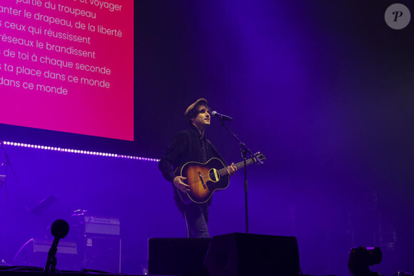 Gauvin Sers à la soirée de gala "Tous les talents chantent contre le cancer" pour l'association "Tout le monde contre le cancer" à l'Olympia, Paris, le 20 juin 2024