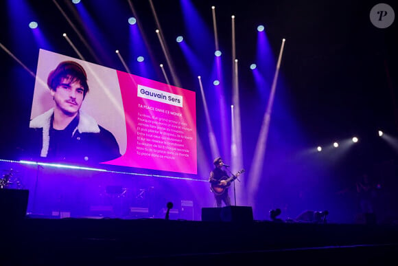 Gauvin Sers à la soirée de gala "Tous les talents chantent contre le cancer" pour l'association "Tout le monde contre le cancer" à l'Olympia, Paris, le 20 juin 2024