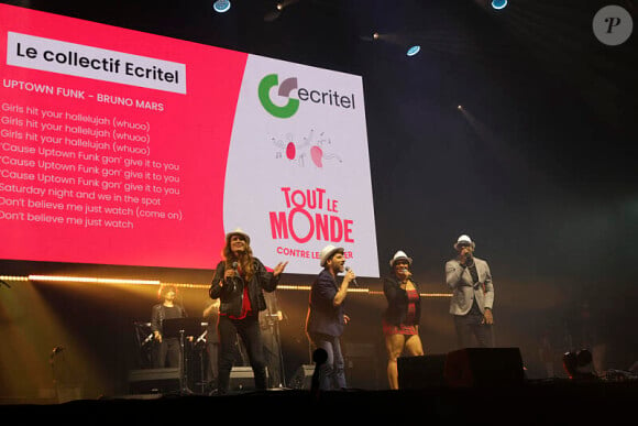 Lecollectif Ecriel à la soirée de gala "Tous les talents chantent contre le cancer" pour l'association "Tout le monde contre le cancer" à l'Olympia, Paris, le 20 juin 2024