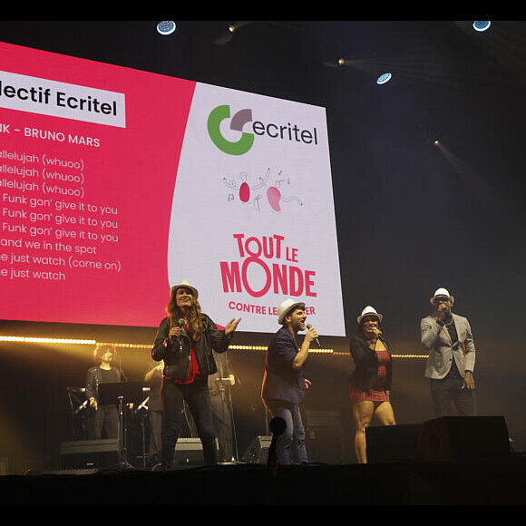 Lecollectif Ecriel à la soirée de gala "Tous les talents chantent contre le cancer" pour l'association "Tout le monde contre le cancer" à l'Olympia, Paris, le 20 juin 2024