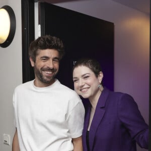 Exclusif - Agustin Galiana, Emilie Dequenne - Backstage - Soirée de gala "Tous les talents chantent contre le cancer" pour l'association "Tout le monde contre le cancer" à l'Olympia à Paris. Le 20 juin 2024 © Jack Tribeca / Bestimage  Exclusive - No Web No Blog pour Belgique et Suisse 