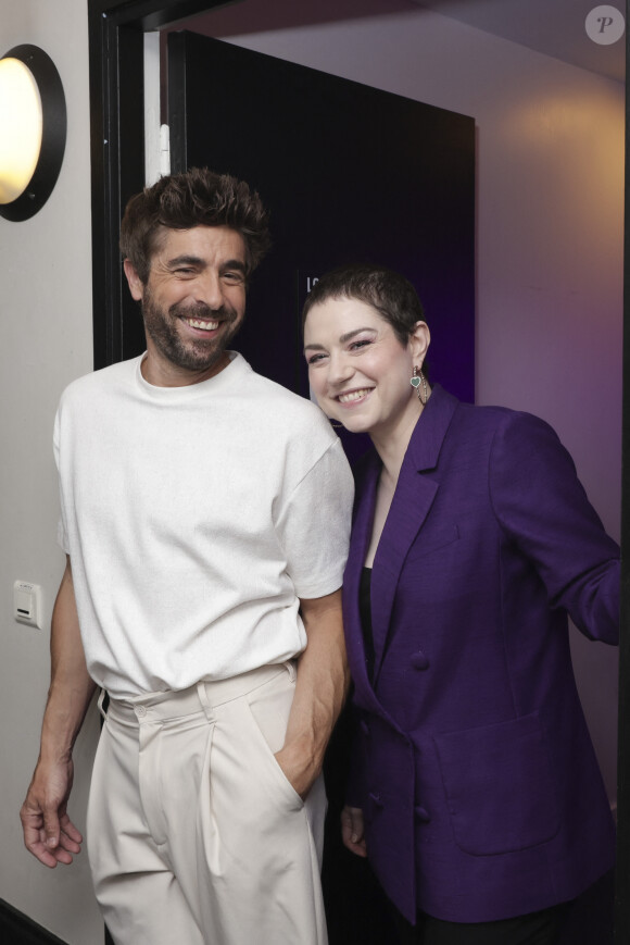 Exclusif - Agustin Galiana, Emilie Dequenne - Backstage - Soirée de gala "Tous les talents chantent contre le cancer" pour l'association "Tout le monde contre le cancer" à l'Olympia à Paris. Le 20 juin 2024 © Jack Tribeca / Bestimage  Exclusive - No Web No Blog pour Belgique et Suisse 