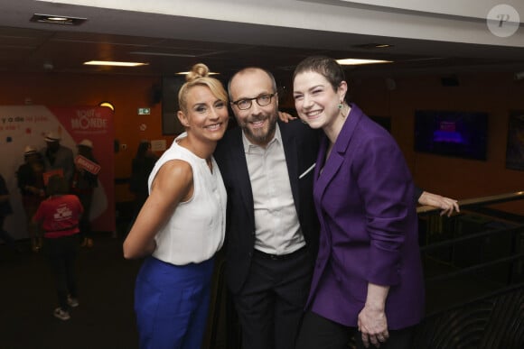 Exclusif - Elodie Gossuin, Nicolas Rossignol, Emilie Dequenne - Backstage - Soirée de gala "Tous les talents chantent contre le cancer" pour l'association "Tout le monde contre le cancer" à l'Olympia à Paris. Le 20 juin 2024 © Jack Tribeca / Bestimage  Exclusive - No Web No Blog pour Belgique et Suisse 