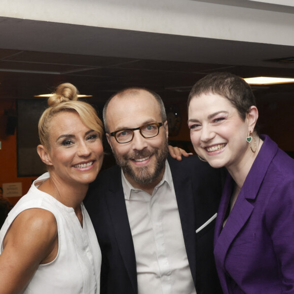 Exclusif - Elodie Gossuin, Nicolas Rossignol, Emilie Dequenne - Backstage - Soirée de gala "Tous les talents chantent contre le cancer" pour l'association "Tout le monde contre le cancer" à l'Olympia à Paris. Le 20 juin 2024 © Jack Tribeca / Bestimage  Exclusive - No Web No Blog pour Belgique et Suisse 