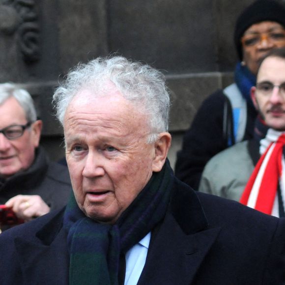 Philippe Bouvard assiste à la cérémonie d'enterrement de Jacques Chancel à l'église Saint-Germain-des-Prés à Paris, le 6 janvier 2015. Alain Apaydin/ABACAPRESS.COM
