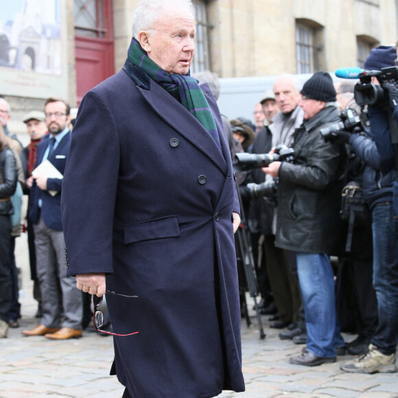 PHILIPPE BOUVARD - OBSEQUES DE JACQUES CHANCEL A L'EGLISE SAINT GERMAIN DES PRES Photo by Nasser Berzane/ABACAPRESS.COM 