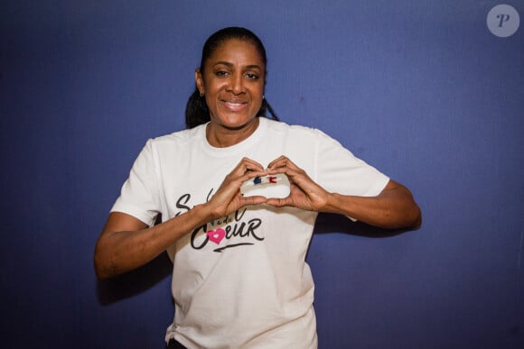 Marie-José Pérec lors du lancement de la campagne Le Sport a du Coeur avec Les Restaurants du Coeur à Paris le 22 janvier 2021