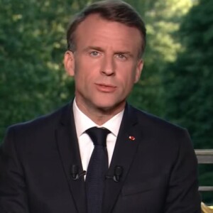 Après une sévère défaite de la majorité présidentielle aux élections européennes, Emmanuel Macron a décidé de dissoudre l'Assemblée nationale
Allocution télévisée d'Emmanuel Macron