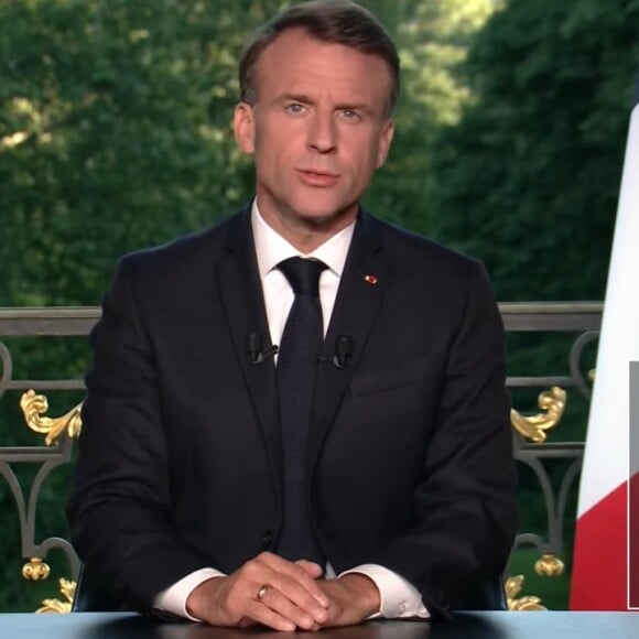 Après une sévère défaite de la majorité présidentielle aux élections européennes, Emmanuel Macron a décidé de dissoudre l'Assemblée nationale
Allocution télévisée d'Emmanuel Macron