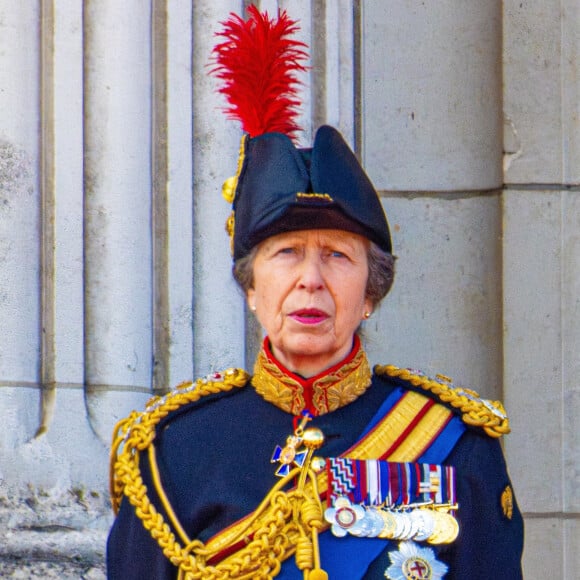 La princesse Anne sur le balcon de Buckingham lors de Trooping the Colour