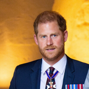 Le prince Harry, duc de Sussex arrive à la célébration du 10ème anniversaire des Invictus Games, en la cathédrale Saint-Paul à Londres, le 8 mai 2024. Venu sans sa femme et ses enfants, il ne rencontrera pas son père qui lutte actuellement contre un cancer. © MISC/Backgrid USA/Bestimage 