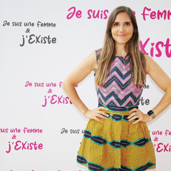 Et chante là-bas depuis de nombreuses années. 
Exclusif - Joyce Jonathan - Photocall de la soirée "Je suis une femme et j'existe" à la Citéco à Paris. Le 28 juin 2023 © Jonathan Rebboah / Panoramic / Bestimage