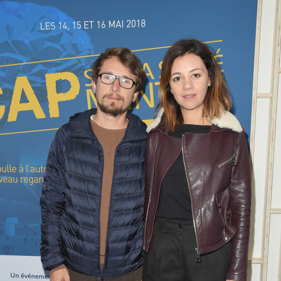 Lorant Deutsch et Marie-Julie Baup - Inauguration du "Village de la santé mentale" sur le Parvis de La Défense à Paris le 14 mai 2018. © Coadic Guirec/Bestimage