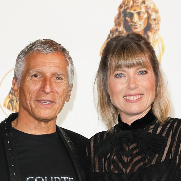 Nagui et sa femme Mélanie Page - 35ème cérémonie des Molières aux Folies Bergère à Paris le 6 mai 2024. © Coadic Guirec / Bestimage