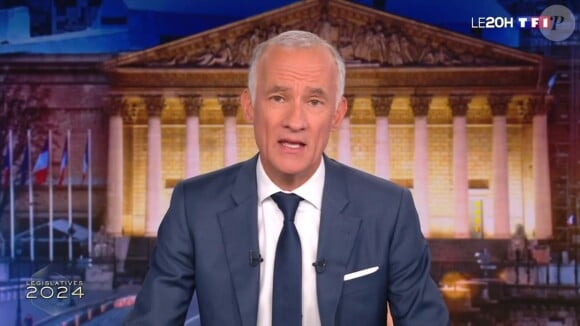 Le présentateur du 20 heures est revenu sur les conséquences du premier tour des élections législatives
Gilles Bouleau sur le plateau du 20 heures de TF1