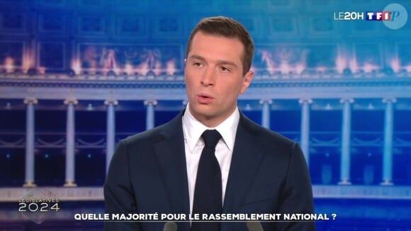 Jordan Bardella a appelé les Français à lui donner une majorité absolue à l'Assemblée nationale
Jordan Bardella sur le plateau du 20 heures de TF1