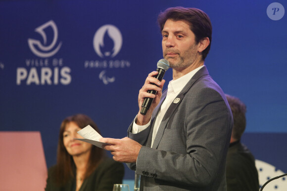 Pierre Rabadan - Conférence de presse "Paris fête les Jeux" à Paris le 23 avril 2024.