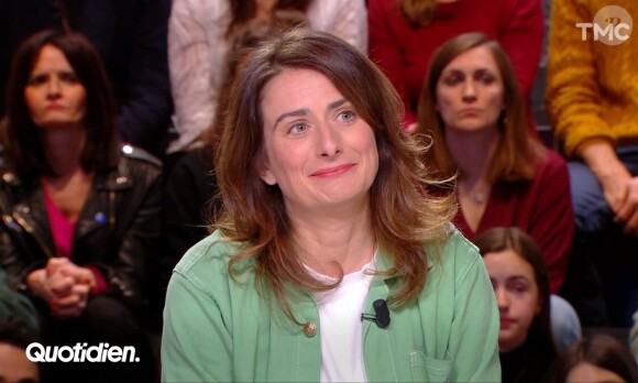 Marine Tondelier sur le plateau de "Quotidien"