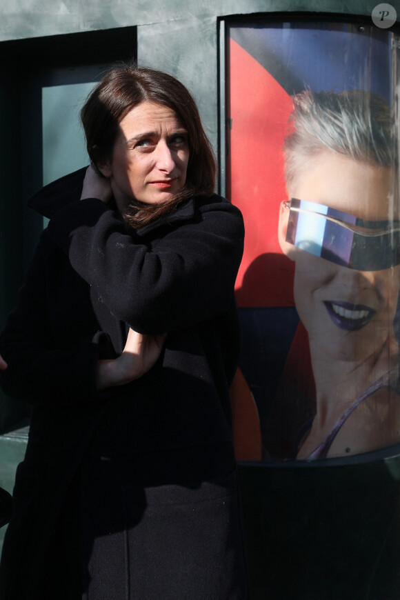 Marine Tondelier, secrétaire national des Écologistes (EELV) - Le président français recoit les responsables de parti pour évoquer le conflit en Ukraine, au palais présidentiel de l'Elysée, à Paris, France, le 7 mars 2024. © Stéphane Lemouton/Bestimage