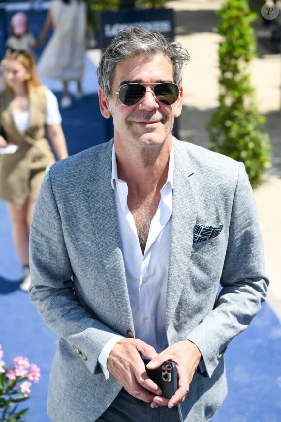 Exclusif - Xavier de Moulins dans l'Espace VIP lors de la 9ème édition du "Longines Paris Eiffel Jumping" au Champ de Mars à Paris, France, le 24 juin 2024. © Perusseau-Veeren/Bestimage