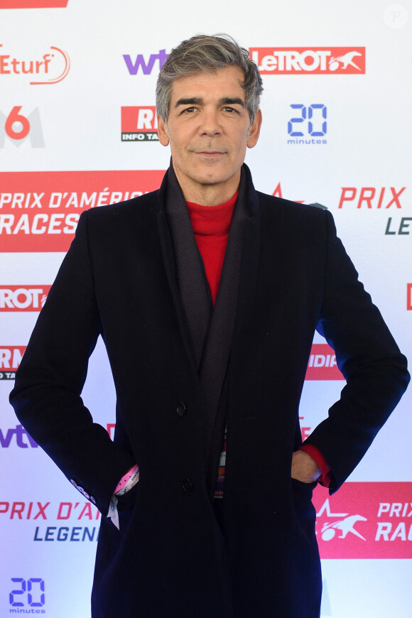 Xavier de Moulins - Les célébrités assistent au Grand Prix d'Amérique 2023 à l'hippodrome de Vincennes, à Paris le 29 janvier 2023.