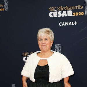 Mimie Mathy - Tournage de la série " Dix Pour Cent " lors de la 45ème cérémonie des César à la salle Pleyel à Paris, le 28 février 2020. © Dominique Jacovides/Olivier Borde/Bestimage