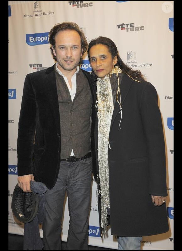 vincent Perez et Karine Sylla à l'avant-première du film tête de Turc au cinéma Publicis sur les Champs-Elysées à Paris le 22 mars 2010