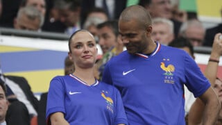 Tony Parker avec sa nouvelle compagne dégoûtés dans les tribunes après la défaite de la France à l'Euro