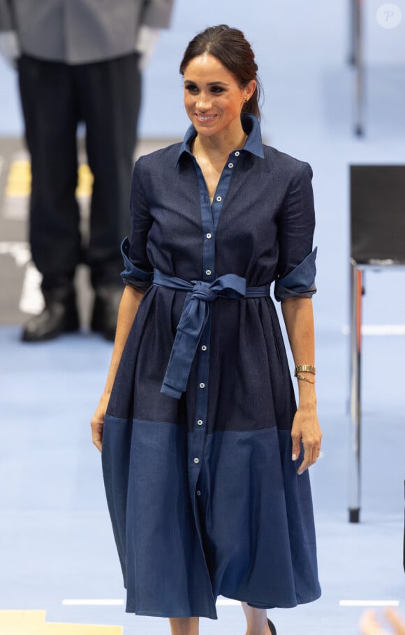 Meghan Markle, duchesse de Sussex aux Invictus Games 2023 à Dusseldorf le 15 septembre 2023. 