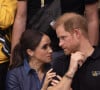 Ses amis d'armée ou d'école ne feraient aucun effort pour venir le voir et Meghan Markle jouerait un rôle dans l'histoire
Le prince Harry, duc de Sussex et Meghan Markle, duchesse de Sussex aux Invictus Games 2023 à Dusseldorf le 15 septembre 2023. 