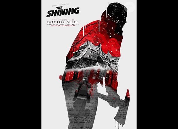 C'est l'une des affiches du célèbre film d'horreur "Shining".