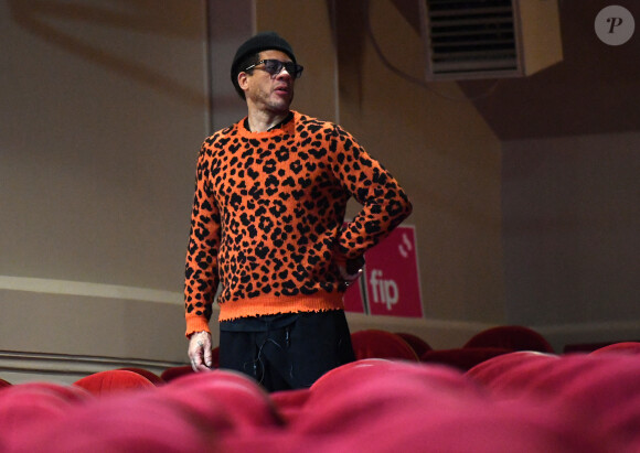 Semi-exclusif - JoeyStarr - Générale de la pièce "Cette petite musique que personne n'entend", écrite et interprétée par C. Fontaine et mise en scène par JoeyStarr, bande son réalisée par C.Killer au Palais des Glaces à Paris le 5 décembre 2022. © Veeren/Bestimage 