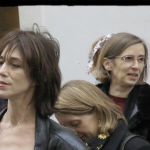 Ben Attal, Charlotte Gainsbourg attending the newly unveiled Maison des Illustres plaque in front of the Maison Gainsbourg in Paris, France, on April 2, 2024. Photo by Alain Guizard/ABACAPRESS.COM